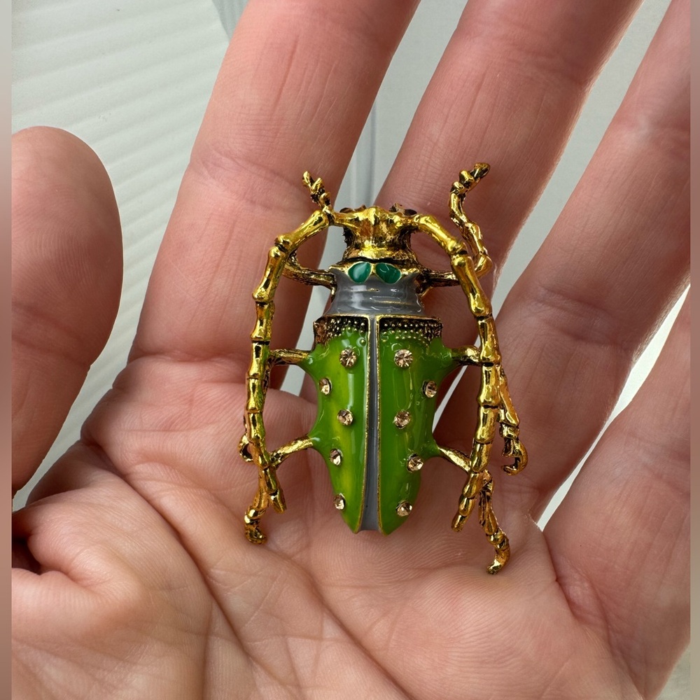 2/$20 Sparkly Longhorn Beetle Pin Brooch - Picture 6 of 7